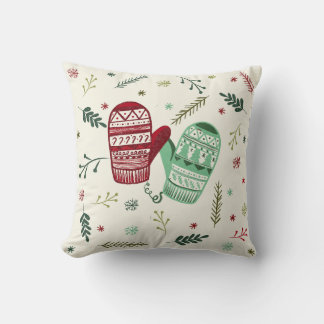 Almofada Enfeite de Luvas de Natal
