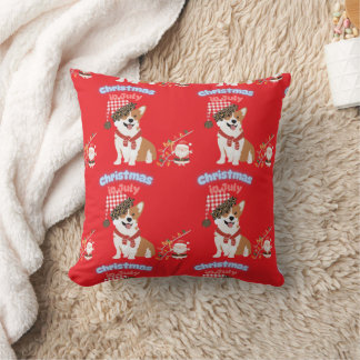 Almofada Enfeite de Natal de Julho Corgi