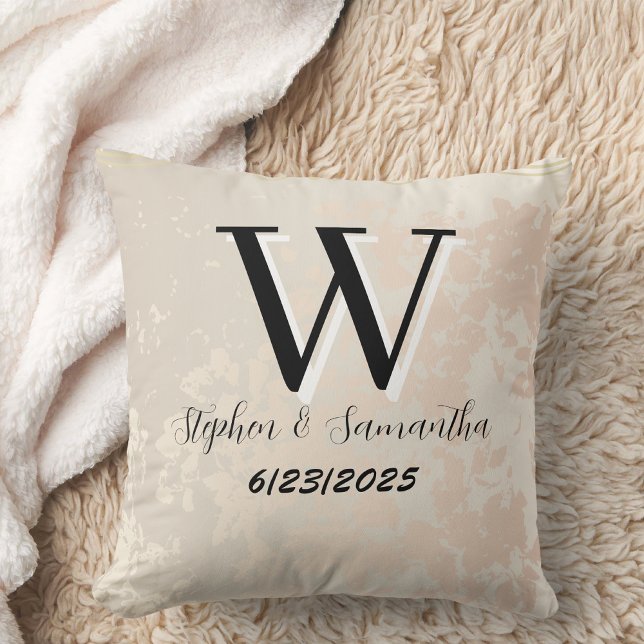 Almofada Enfeite personalizado com monograma boho para casa (Criador carregado)