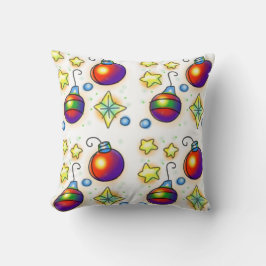 Almofada Enfeites de natal E Estrelas Impressão