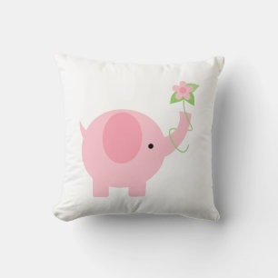 Almofada Enfermeira de Elefante Rosa Bonita