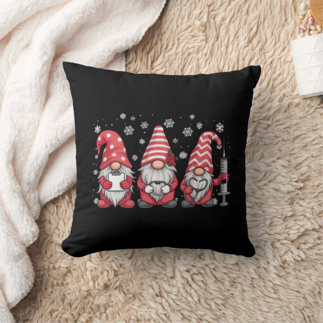 Almofada Enfermeira Gnomos de Natal Cute Xmas Scrub (Cobertor)