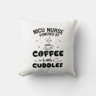Almofada Enfermeira NICU alimentada por café e cudles