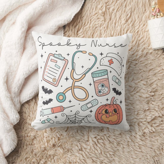 Almofada Enfermeira Spooky Halloween (Cobertor)