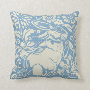 Almofada Enfermeiro Coelho Azul, Bebê Coelho Pastel Decor