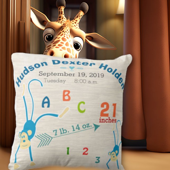 Almofada Enfermeiro da Selva Menininha Estatuando Macaco (Criador carregado)