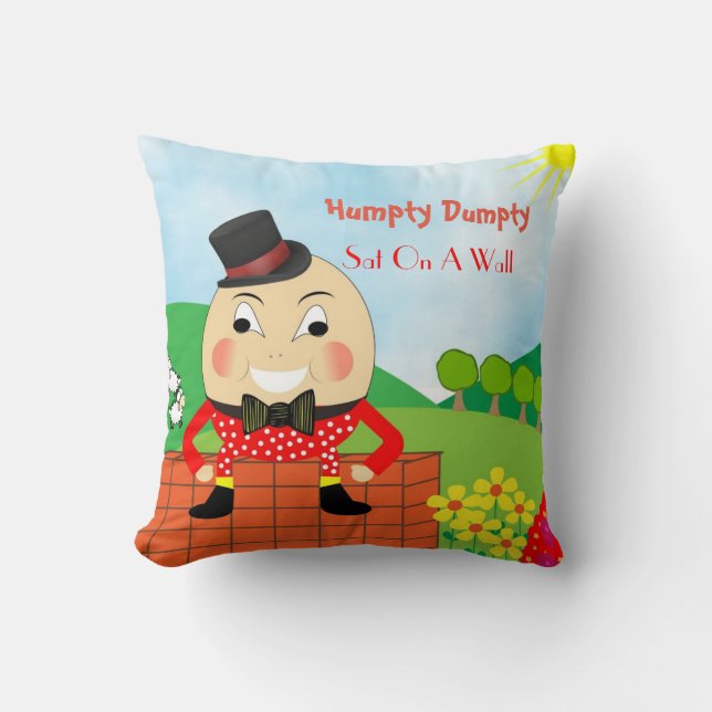 Almofada Enfermeiro De Crianças Bonitas Rhyme Humpty Dumpty (Frente)