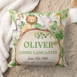 Almofada Enfermeiro Safari - Garoto Verde de Animais da Sel