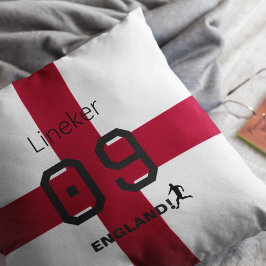 Almofada England St George Cross Patriotic Custom Name