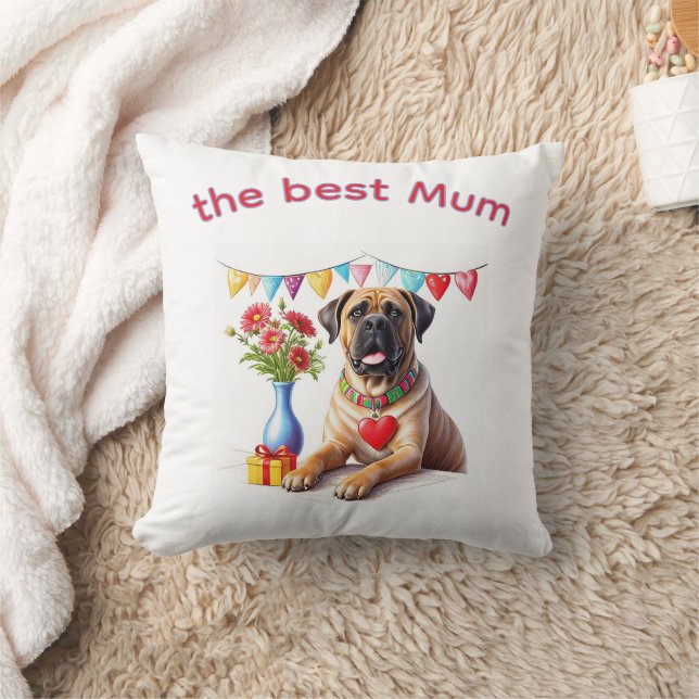 Almofada Englische Dogge Mastiff best Mum Muttertag (Cobertor)