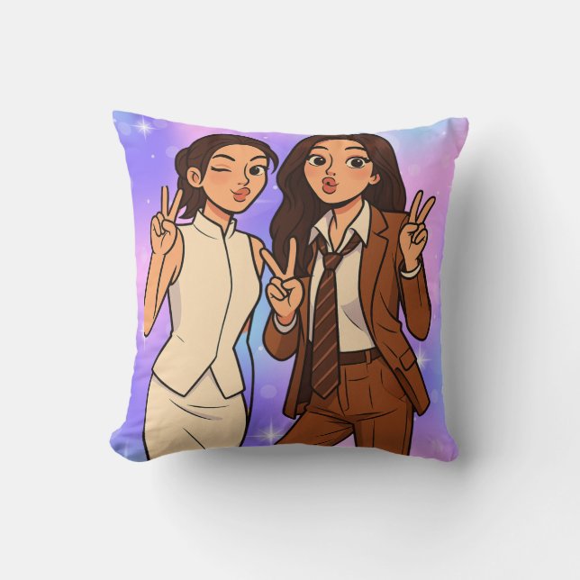 Almofada Englot Kazz Awards Fun Pose Cam, Engfa & Charlotte (Frente)