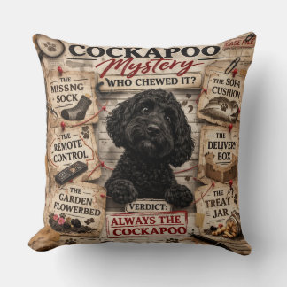Almofada engraçada de Cockapoo presente único