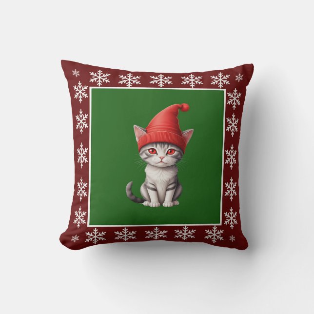 Almofada Engraçada Na moda elegante Árvore de Natal (Frente)
