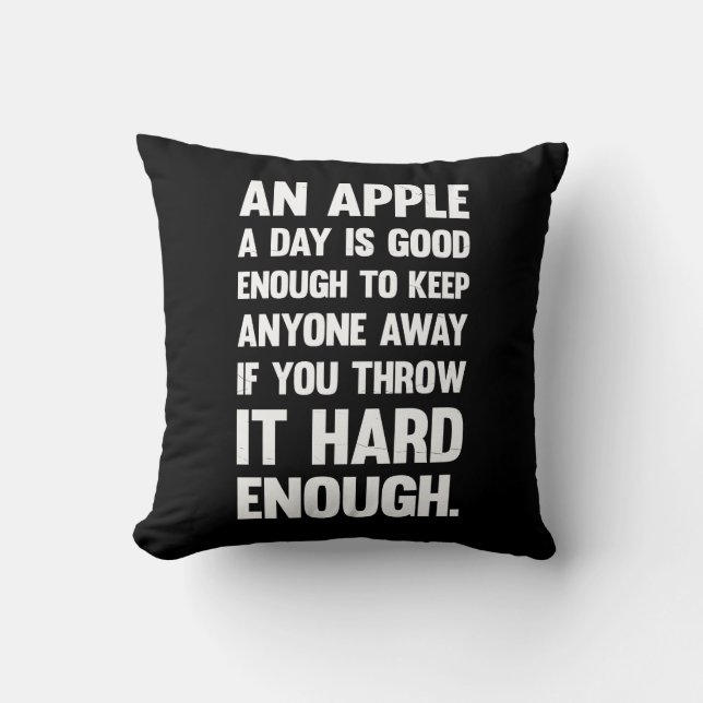 Almofada Engraçado Apple. | piada sarcástica | ph sarcástic (Frente)