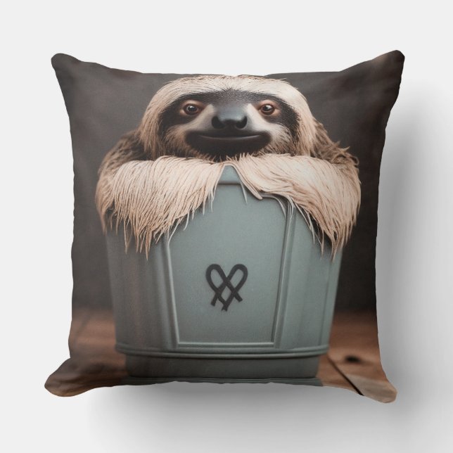 Almofada Engraçado Bathroom Decor Wall Art Sloth (Frente)