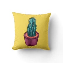 Engraçado Cactus Pote Amarelo Trippy Psychedelic