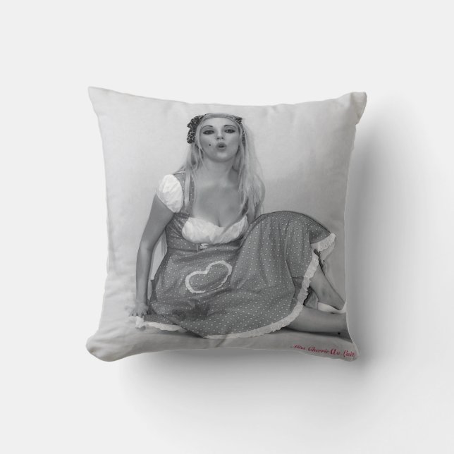 Almofada Engraçado Citação da história travessa Pinup Cushi (Frente)