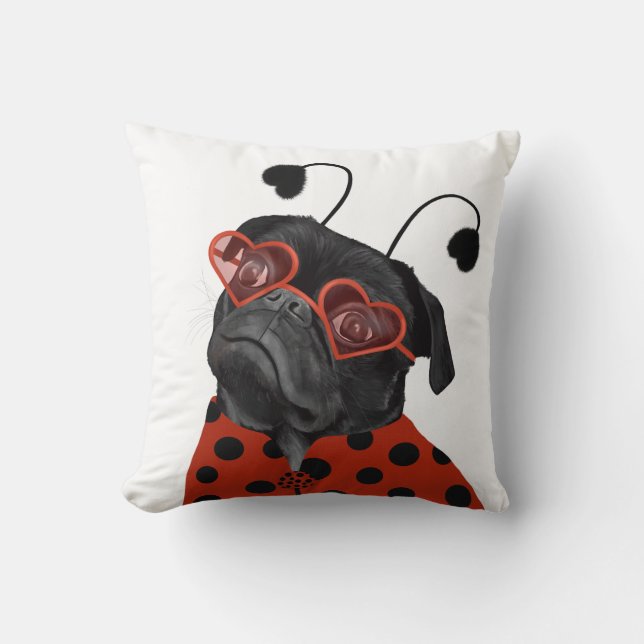 Almofada Engraçado de Amor Negro Engraçado (Frente)