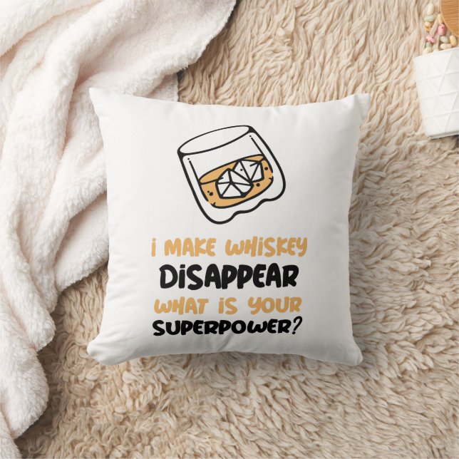 Almofada Engraçado Eu Fazer Whiskey Desaparecer (Cobertor)
