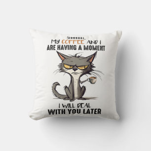 Almofada Engraçado Gato Engraçado Dizendo
