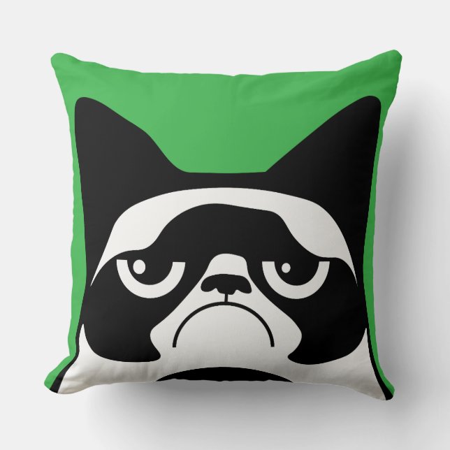 Almofada Engraçado Gato Irritado (Frente)