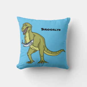 Almofada Engraçado ilustração do dinossauro T rex