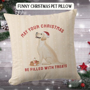 Almofada Engraçado Labrador Pet Natal Treats