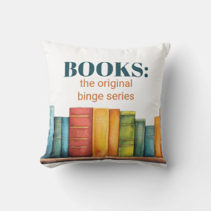 Almofada Engraçado Leitura do Livro