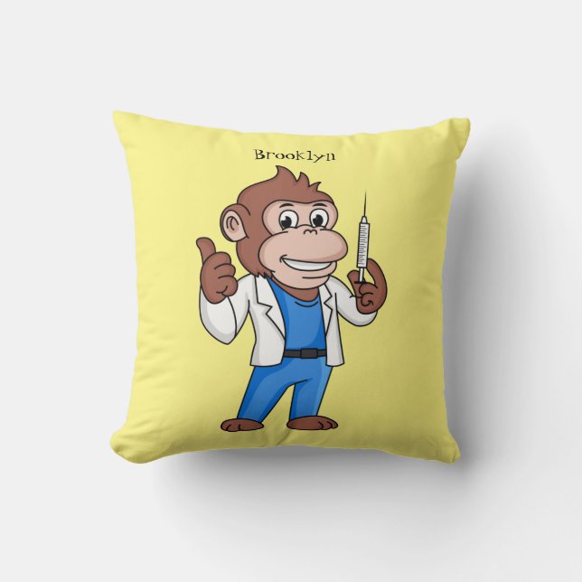 Almofada Engraçado orangotango macaco (Frente)