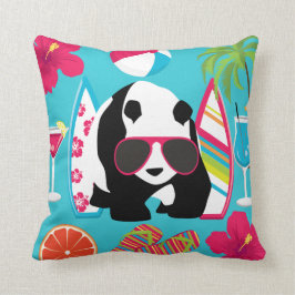 Almofada Engraçado Panda Bear Beach Bum Óculos de sol Legal