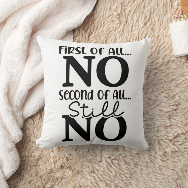 Almofada Engraçado Primeiro De Tudo Não (Cobertor)