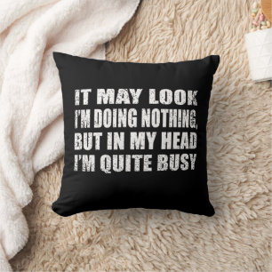 Almofada Engraçado sarcástico diz famosa citação sarcasmo