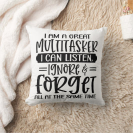 Almofada Engraçado, sou um Grande Multitarefa