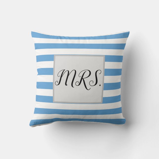 Almofada Engraçado, Sra. Striped. (Verso)