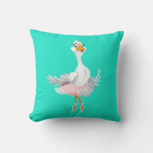 Almofada Engraçado Travesseiro decorativo Ballerina Duck - 