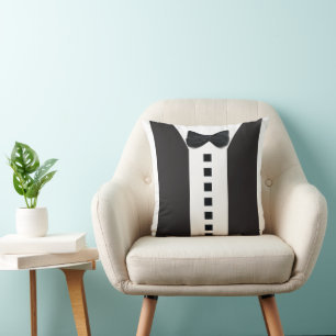 Almofada Engraçado Tuxedo 🎩 elegância Minimalista Bonita
