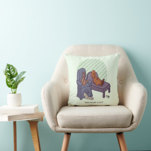 Almofada Ensine-Me A Não Se Importar Com O Travesseiro deco