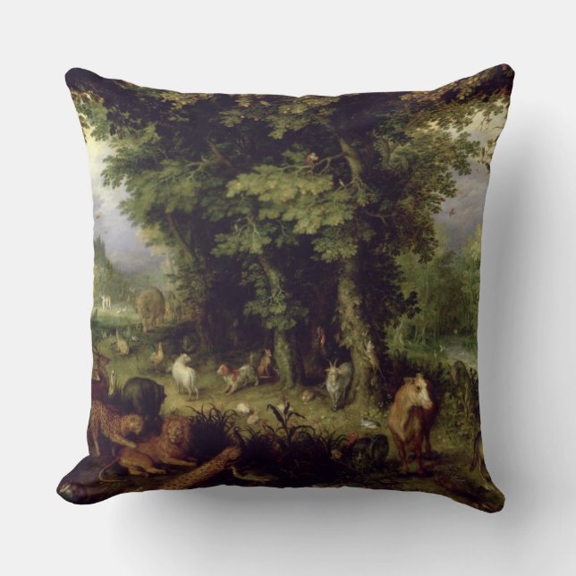 Almofada Enterre ou o paraíso terrestre, 1607-08 (óleo na (Frente)