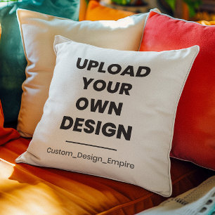 Almofada Envie Seu Próprio Design Aqui Modelo Personaliza