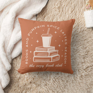 Almofada Época de Especiarias de Livros e Pumpkin