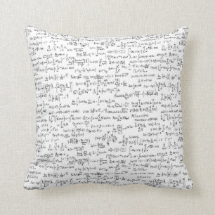 Almofada Equações escritas mão //da matemática