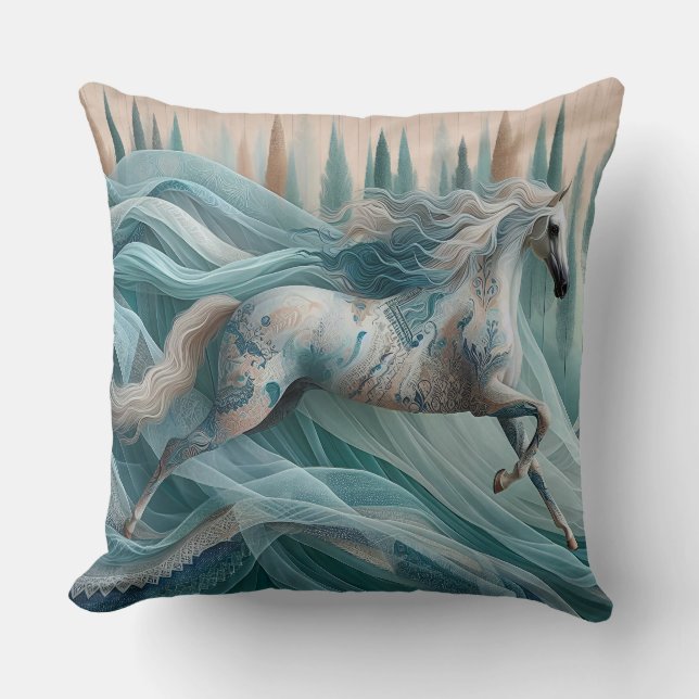 Almofada Equina, Cavalo Elegante (Frente)