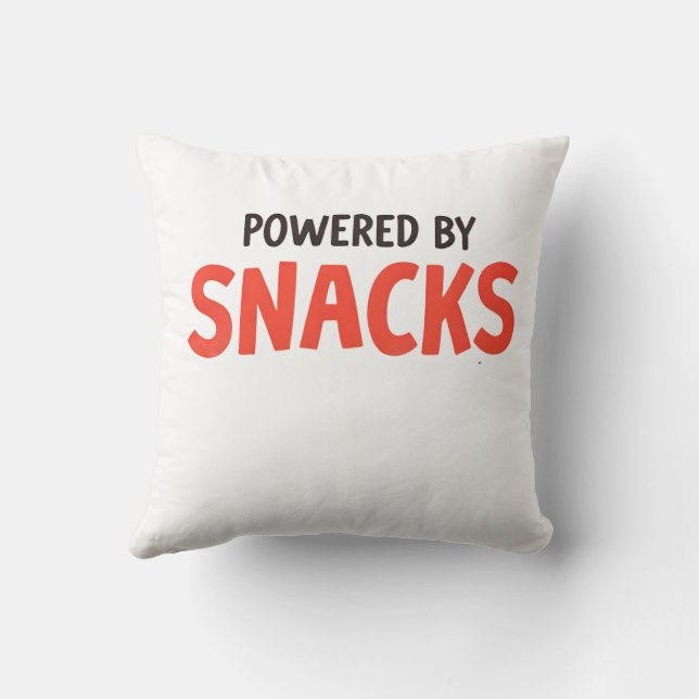 Almofada Equipado com Snacks - Design do Lover de Comida de (Verso)