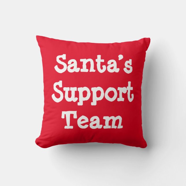 Almofada Equipe de Apoio do Papai Noel (Frente)