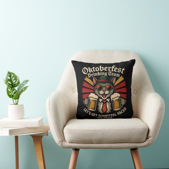 Almofada Equipe de Bebendos Oktoberfest Deixa Schnitzel Enf (Cadeira)