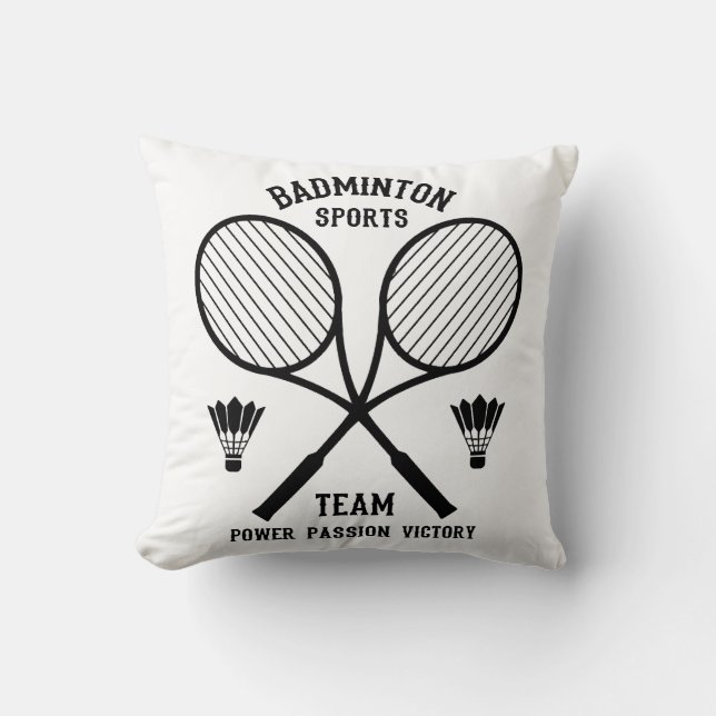 Almofada Equipe de Esportes de Badminton (Frente)