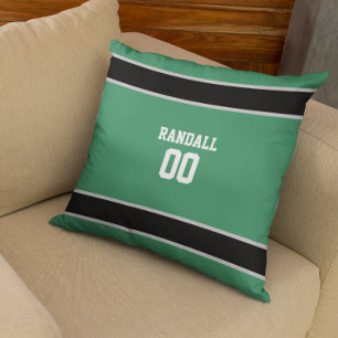 Almofada Equipe de futebol verde e negro personalizada