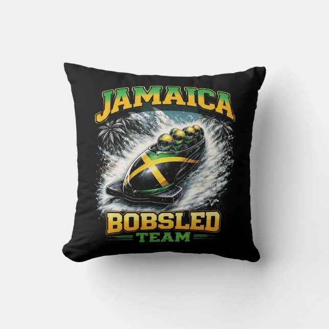 Almofada Equipe Jamaicana de Bobsled (Frente)