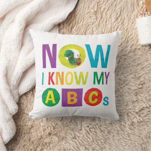 Almofada Eric Carle agora eu conheço meu ABCs