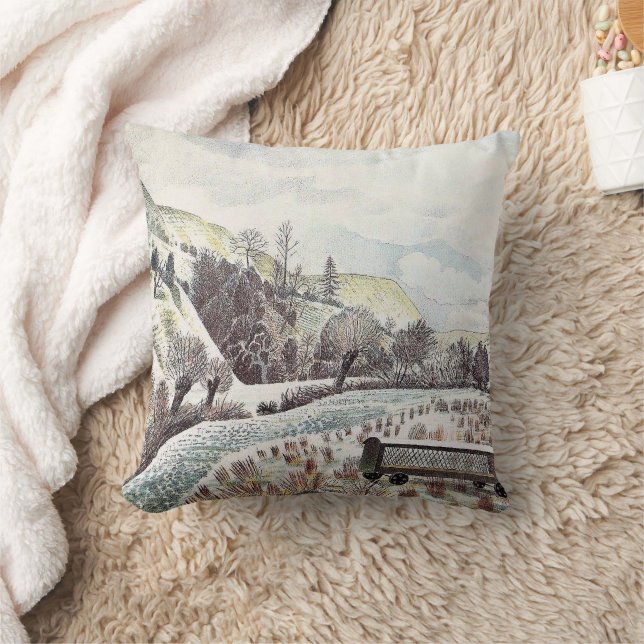 Almofada Eric Ravilious - Neve de Ano Novo, (Cobertor)